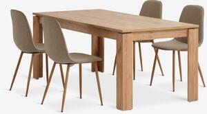 LINTRUP D190/280 + 4 BISTRUP pijesak/hrast