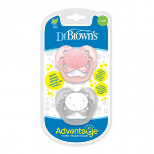 DR_BROWNS ADVANTAGE LAZA VEL.1 PINK ZVIJEZDE PA12001 