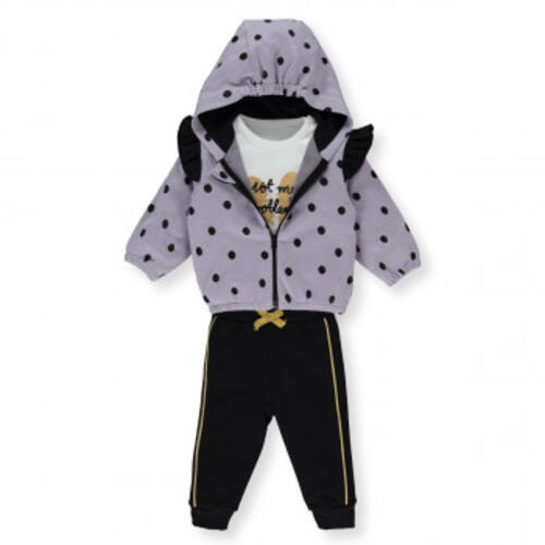 BEBETTO BEBI KOMPLET K4063 LILAC 9-12M/80CM 