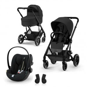 Cybex BALIOS S LUX MOON BLACK+KORPA ZA KOLICA+CLOUD G AUTOSJEDALICA+ADAPTERI 3U1 