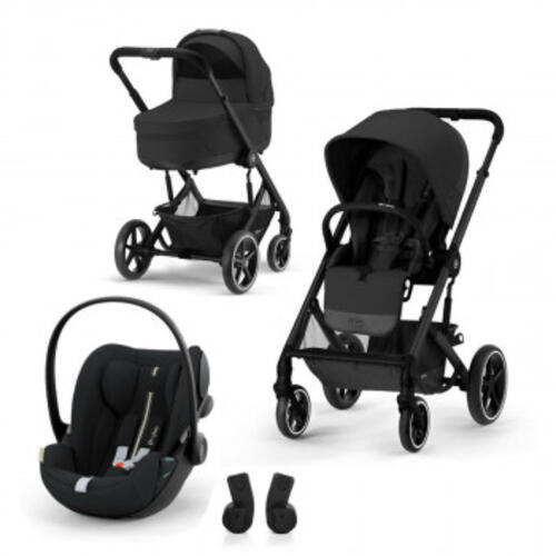 Cybex BALIOS S LUX MOON BLACK+KORPA ZA KOLICA+CLOUD G AUTOSJEDALICA+ADAPTERI 3U1 