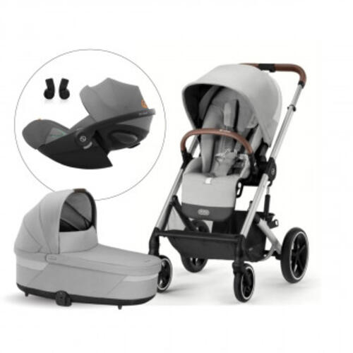 Cybex BALIOS S LUX LAVA GRAY/MID GRAY+KORPA ZA KOLICA+CLOUD G AUTOSJEDALICA+ADAPTERI 3U1 