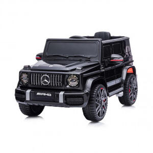CHIPOLINO AUTO NA AKUMULATOR MERCEDES G63 AMG BLACK, EVA WHEELS, LEATHER SEAT ELJG63MB23B 