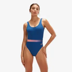 Speedo Belted Deep U-Back 1 Piece 