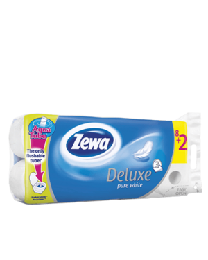 Toalet papir Zewa pure white 8+2 